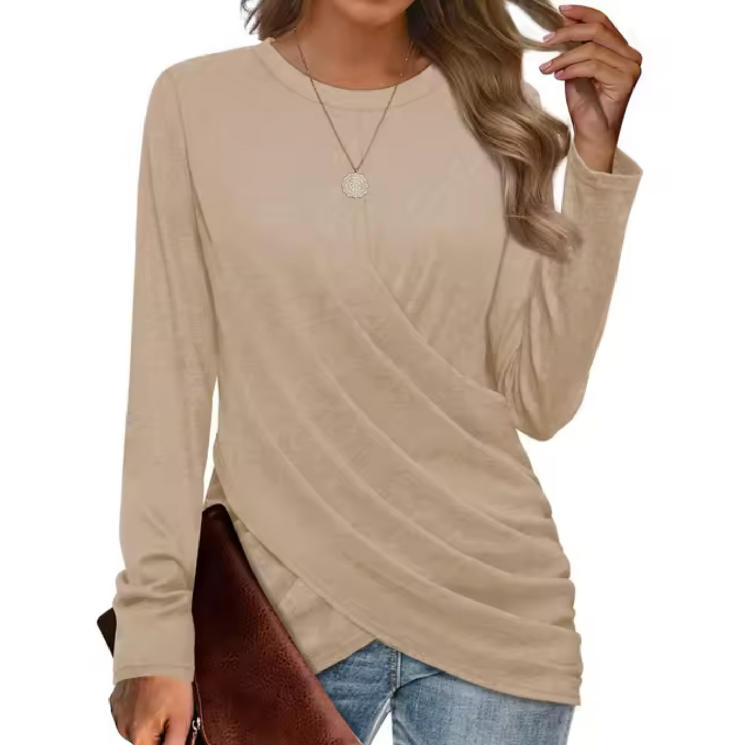 Yesha – Elegant Long-Sleeved Top