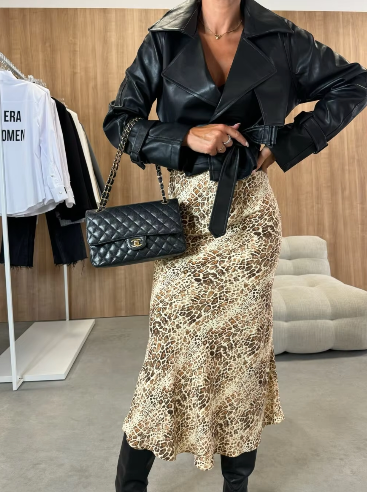 Regina – Printed High Waist Skirt