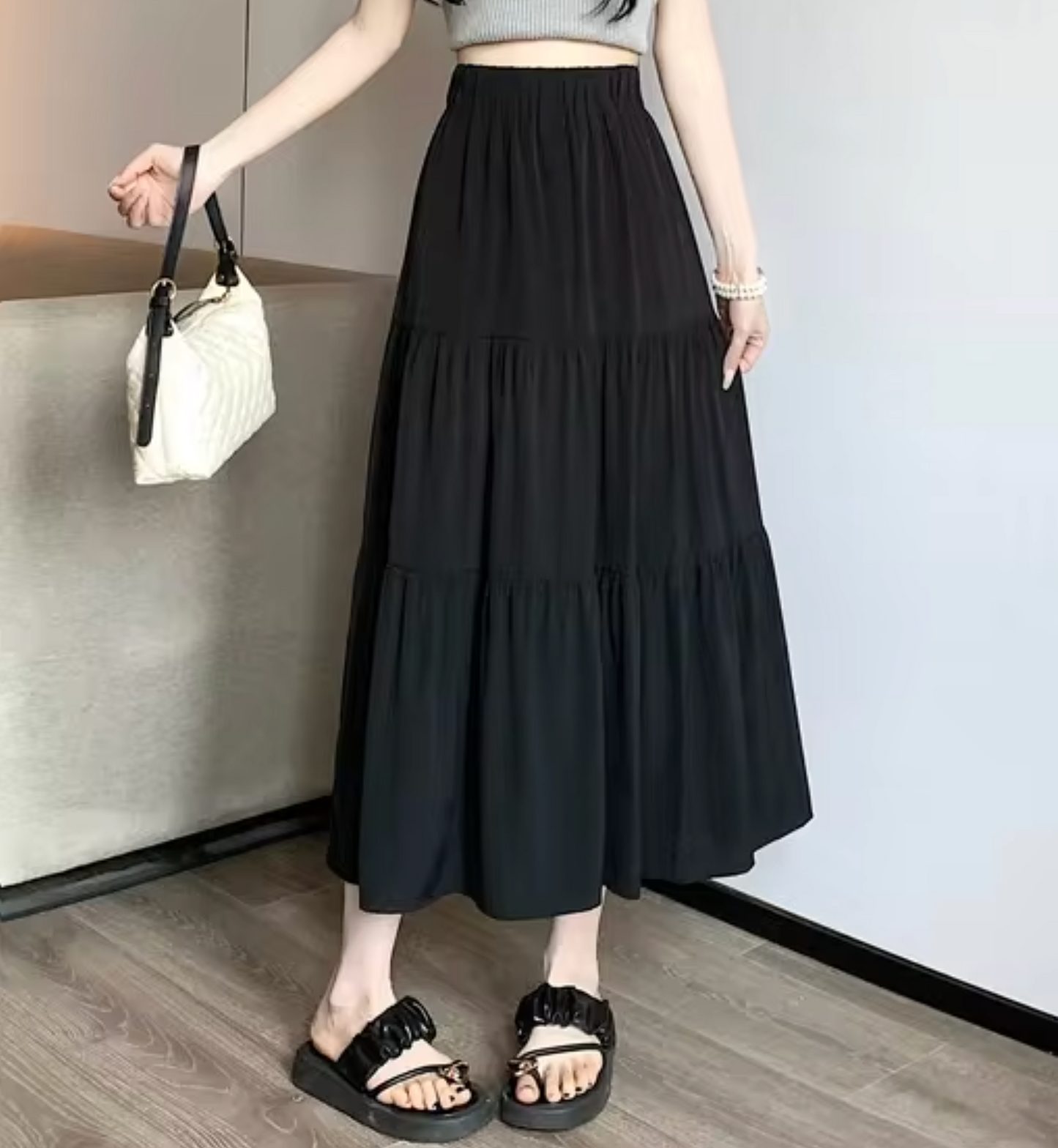 Oswalda – Long Layered Skirt