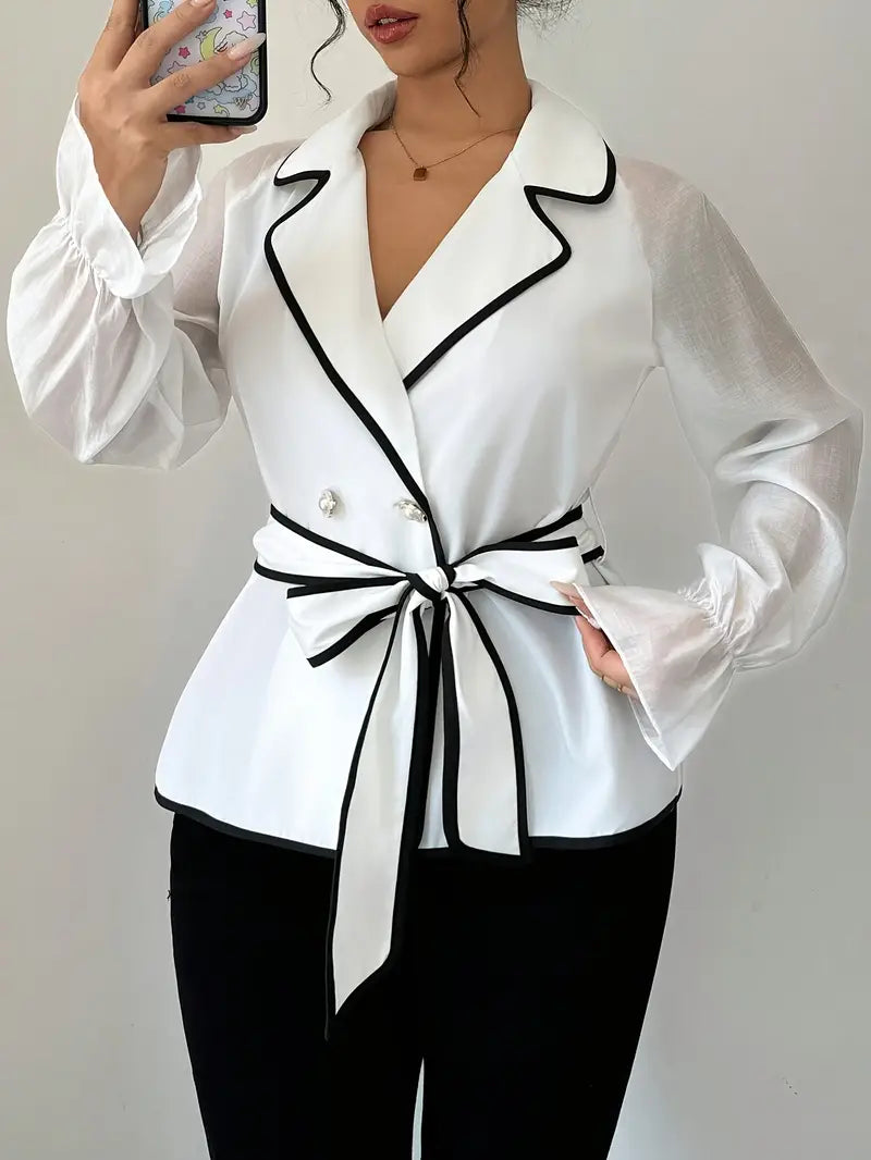 Pearl – Elegant Long Sleeve Blouse