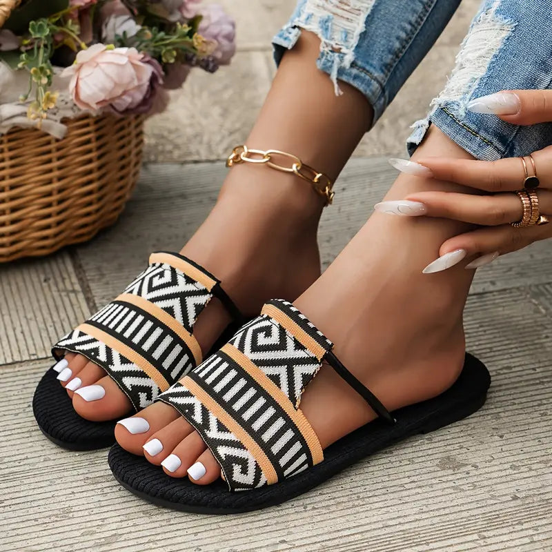 Mortivienne – Boho Sandals with Woven Strap