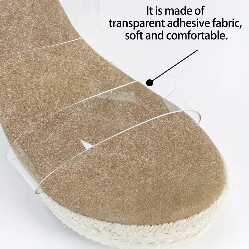 Lilou – Clear Strap Espadrille Mules Wedge Heel