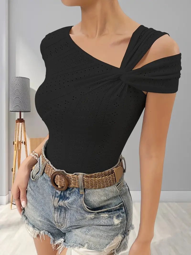 Lovis – Asymmetrisches One Shoulder Top