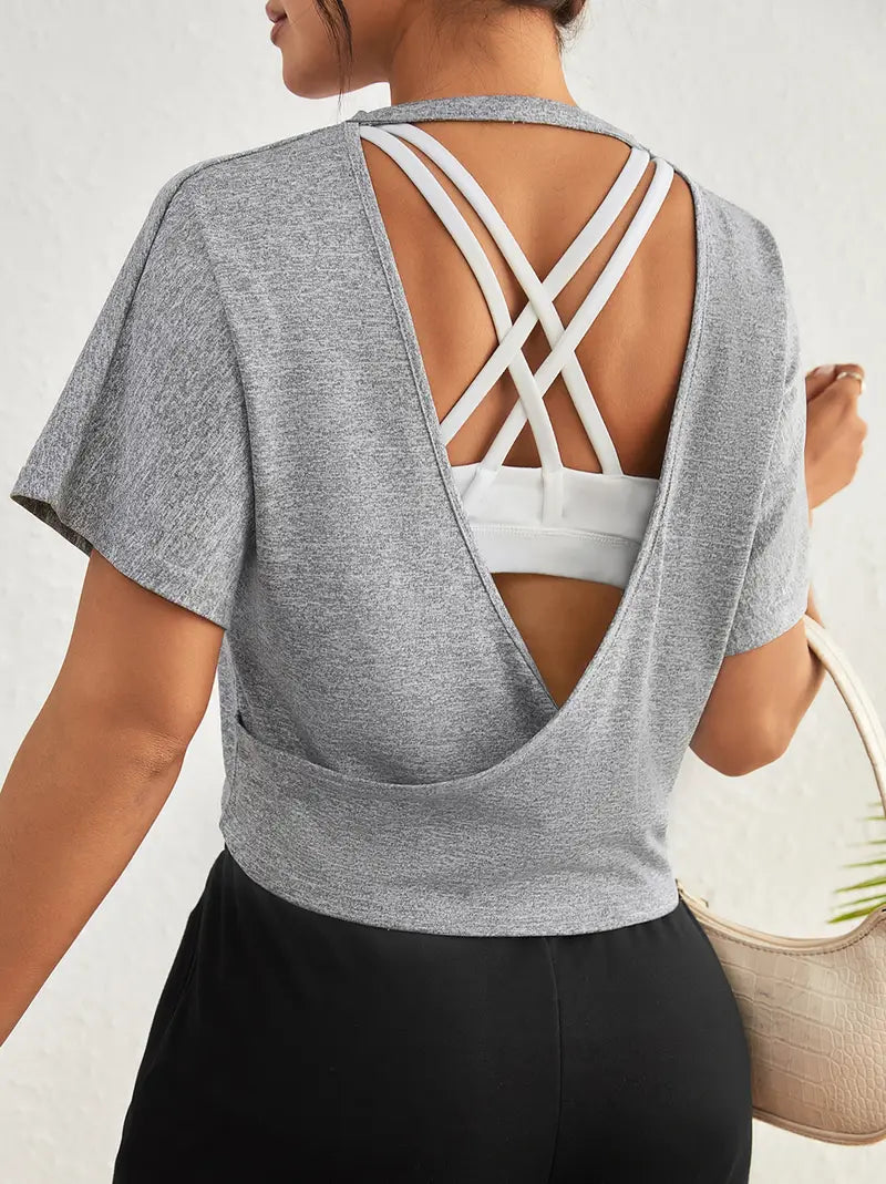 Nyxen – Sexy Open-back Crop T-shirt