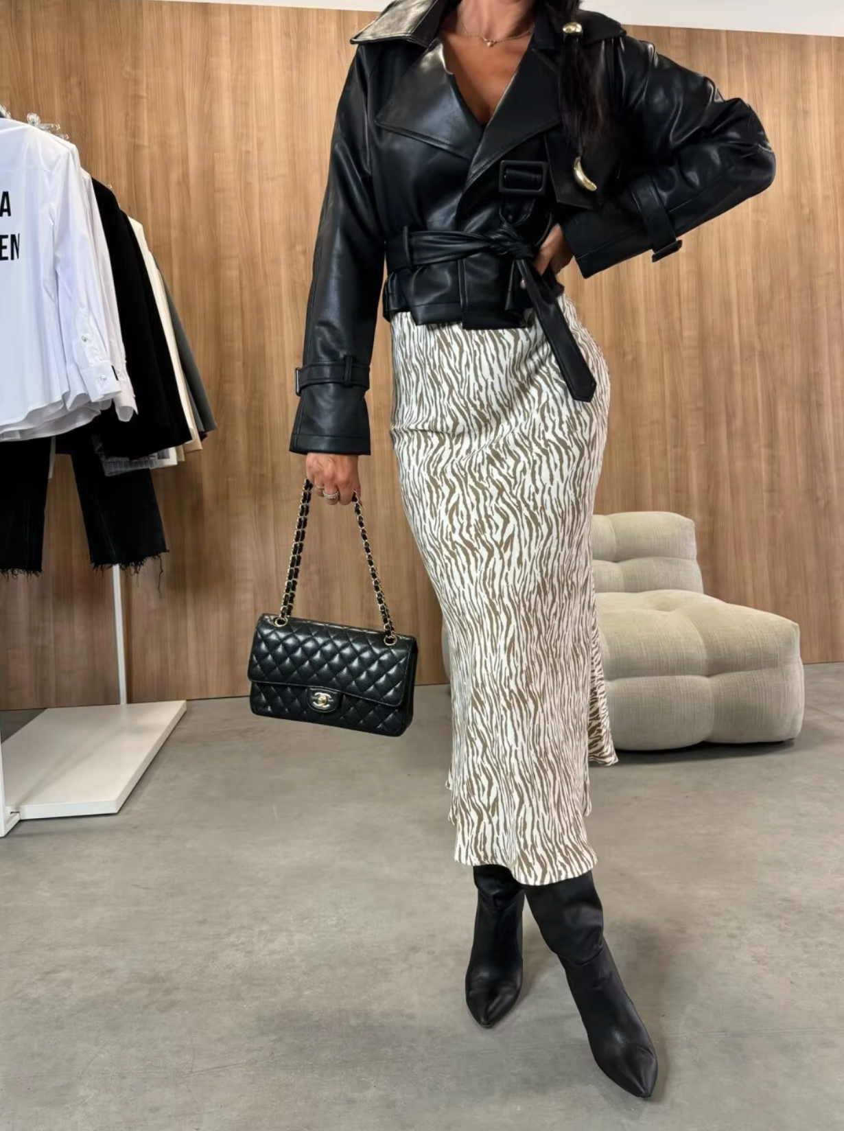 Regina – Printed High Waist Skirt