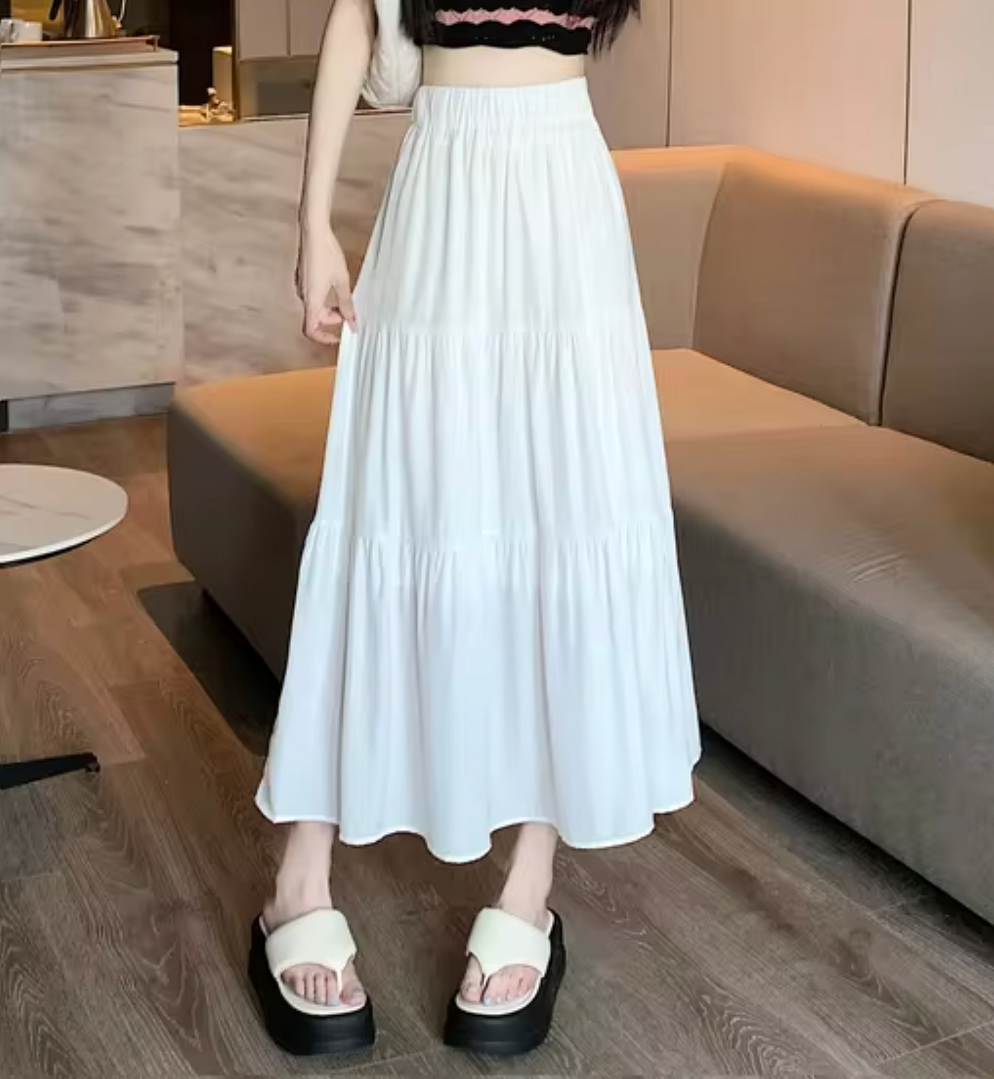 Oswalda – Long Layered Skirt