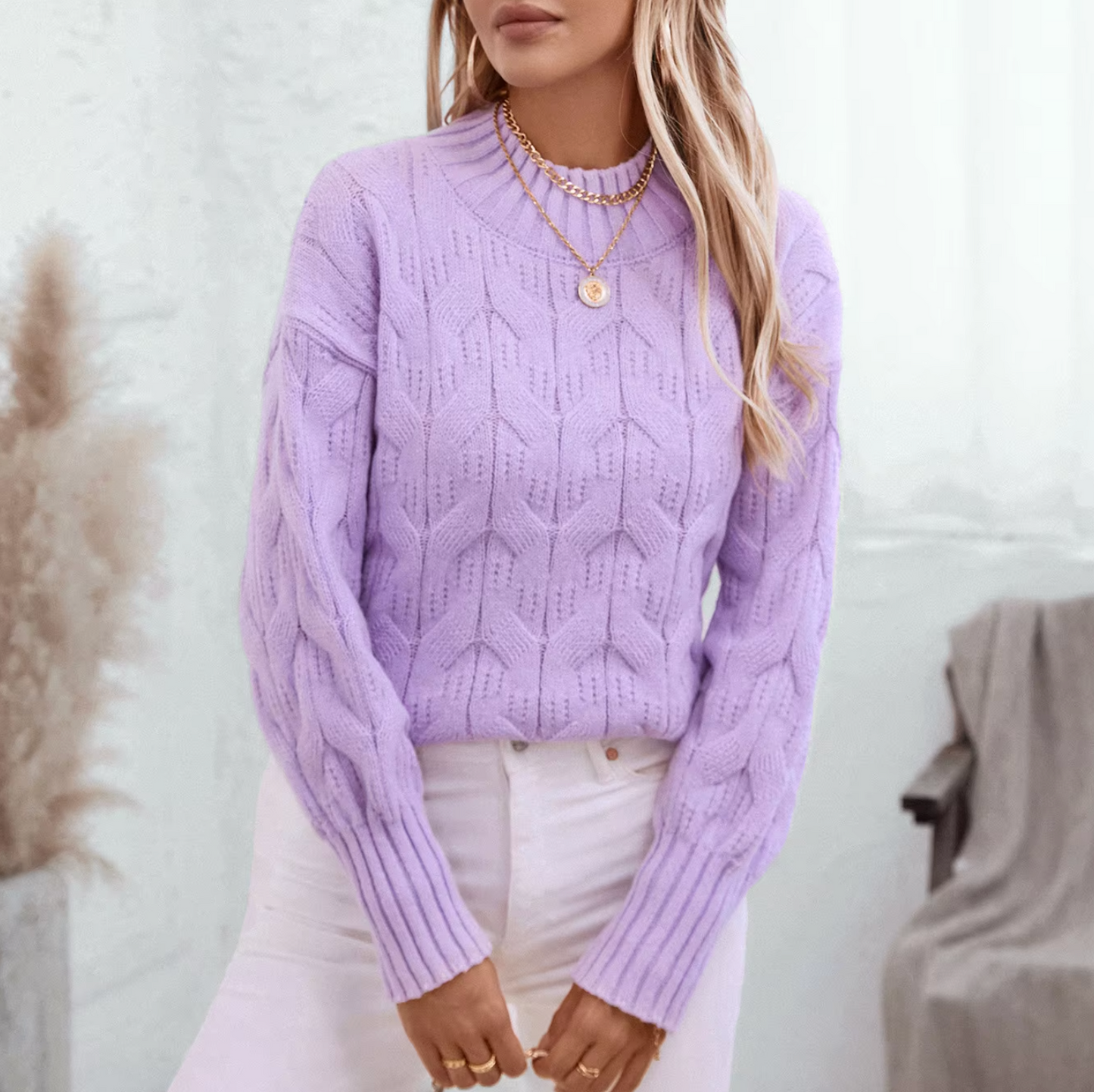 Chezca - Knitted Turtleneck Sweater