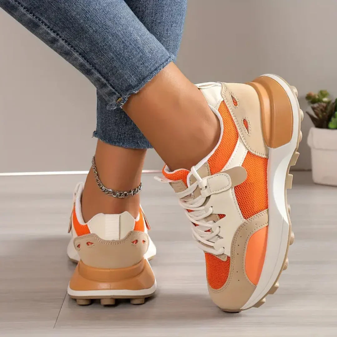 Demora – Chunky Mesh Sneaker with Color Block Design