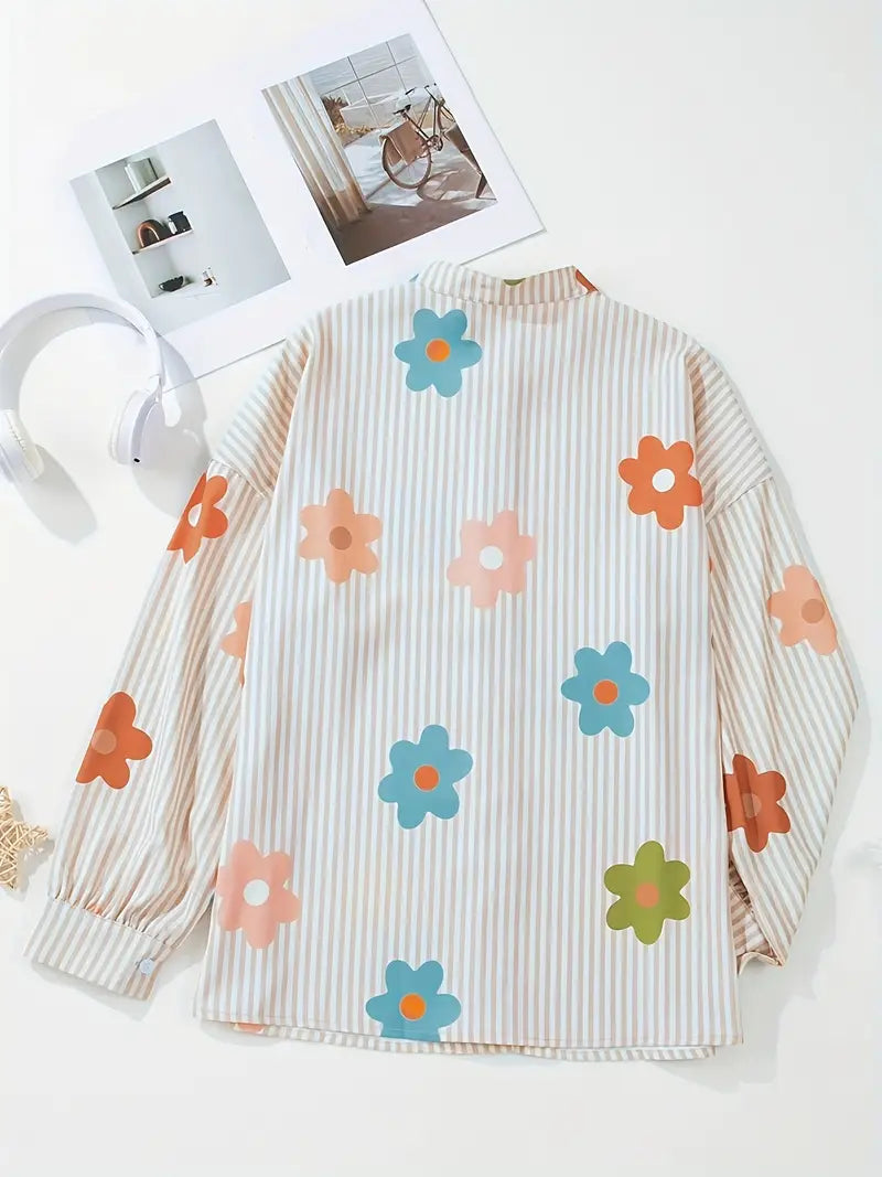 Onyxa – Trendy Oversized Blouse with Buttons