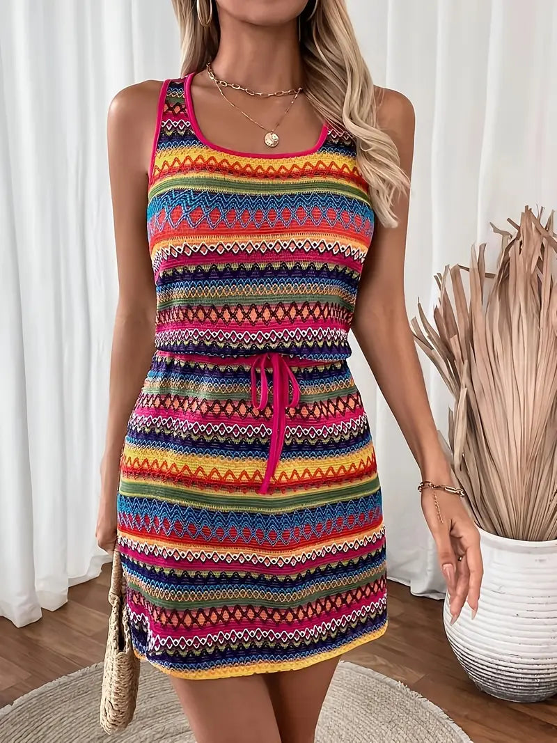 Tamala – Vibrant Knitted Summer Dress