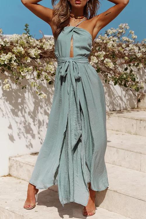 Abriel – Halter Neck Backless Dress