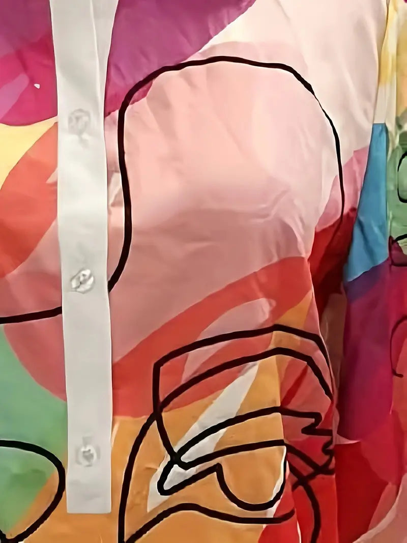 Rihanna – Colorful Shirt Dress