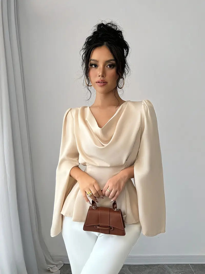 Leia – Elegant Satin Blouse