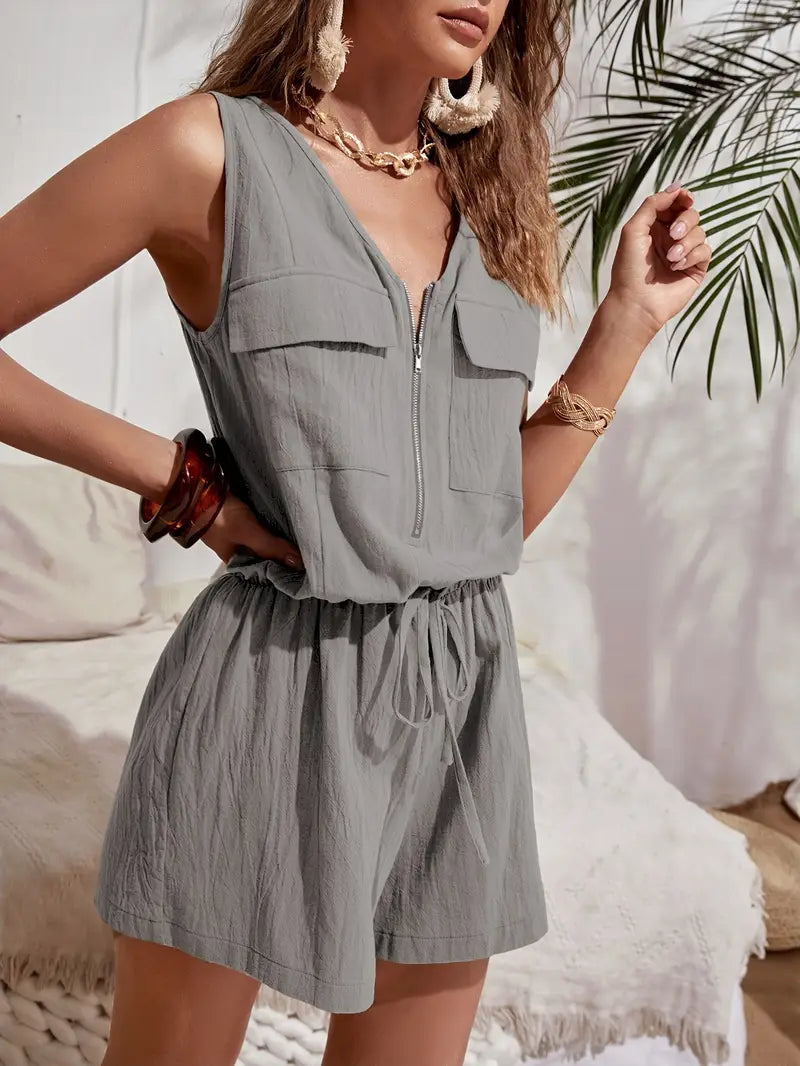 Deliora – Minimalist and Stylish Sleeveless Romper