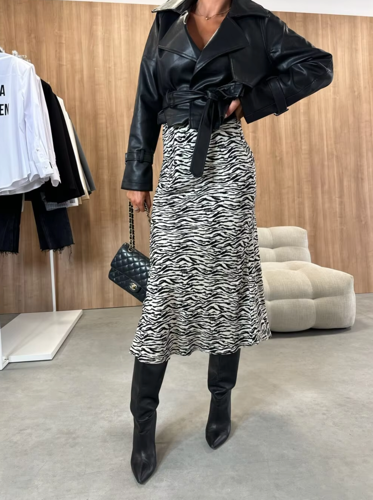 Regina – Printed High Waist Skirt