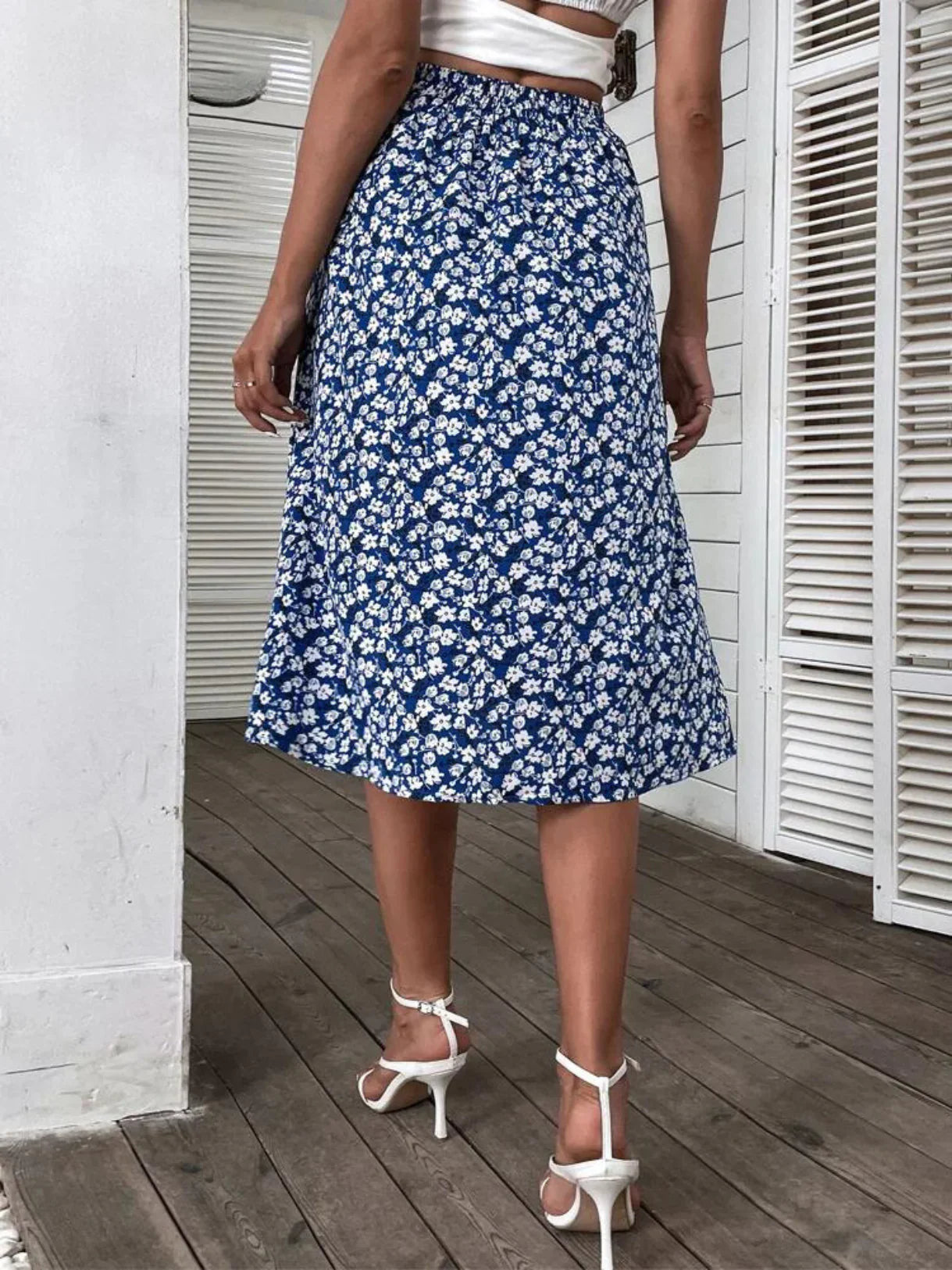 Avenelle - Floral Midi Skirt