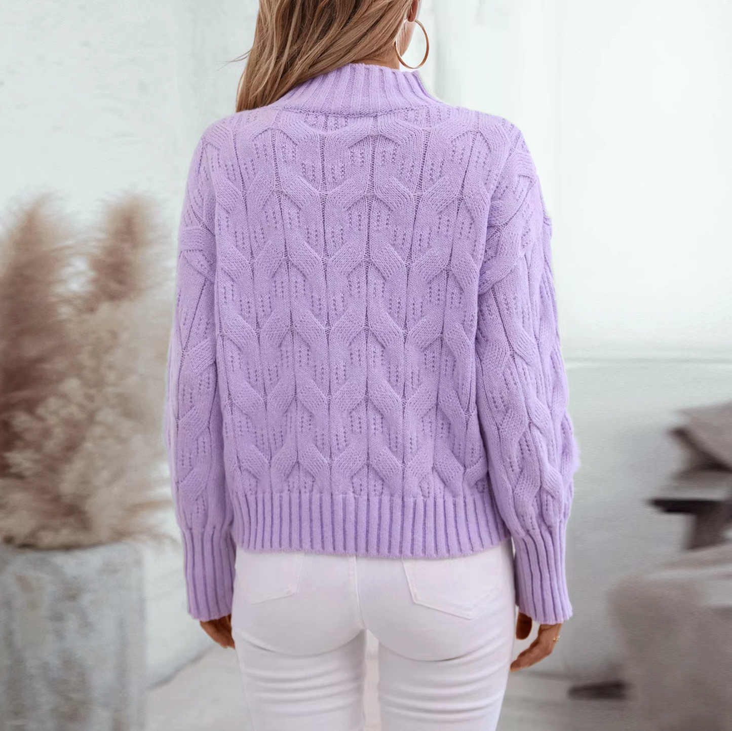 Chezca - Knitted Turtleneck Sweater