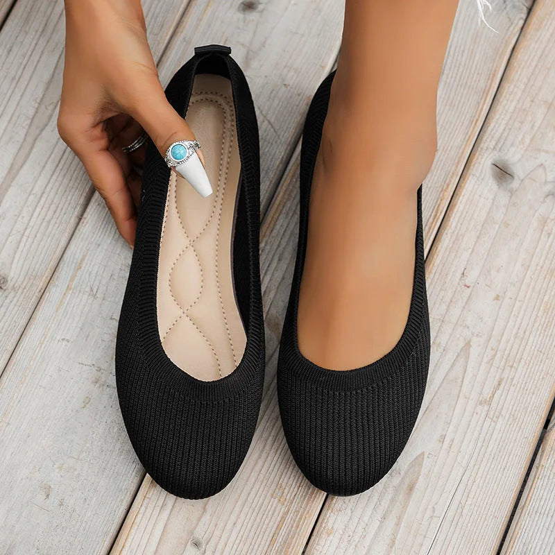 Elka – Comfy Knitted Flats