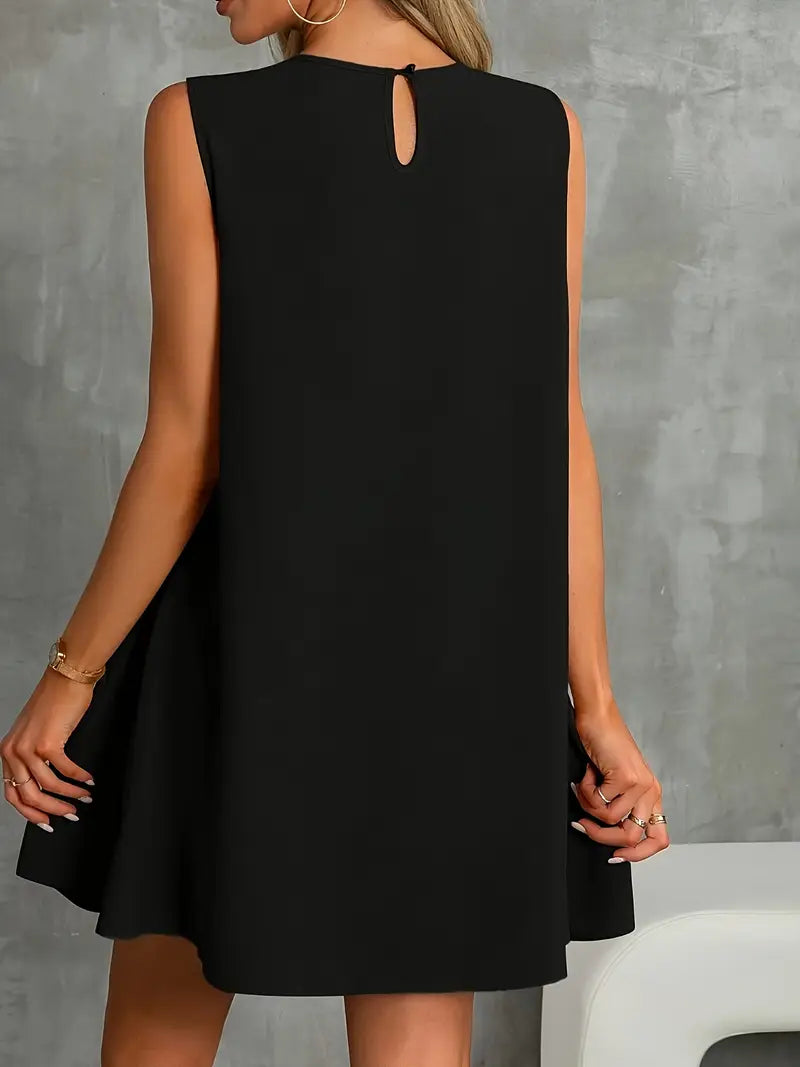 Eliodra – Elegant Sleeveless Black Dress