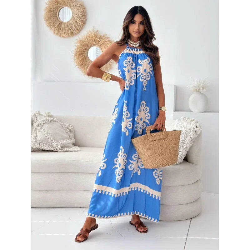 Zuriel – Trendy Halter Maxi Dress