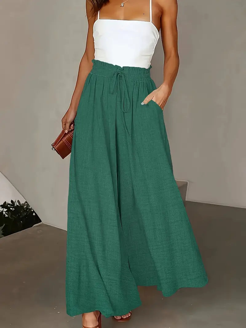 Jewel – High Waist Wide Leg Maxi Palazzo Pants