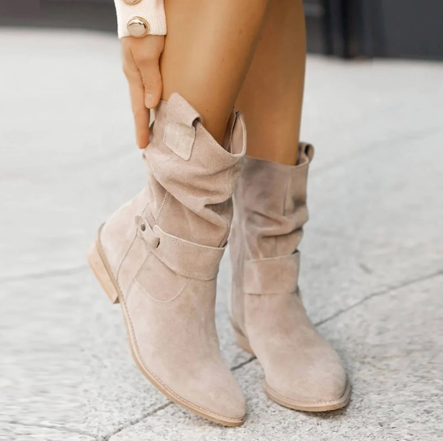 Eudora – High-quality Suede Ankle Boots