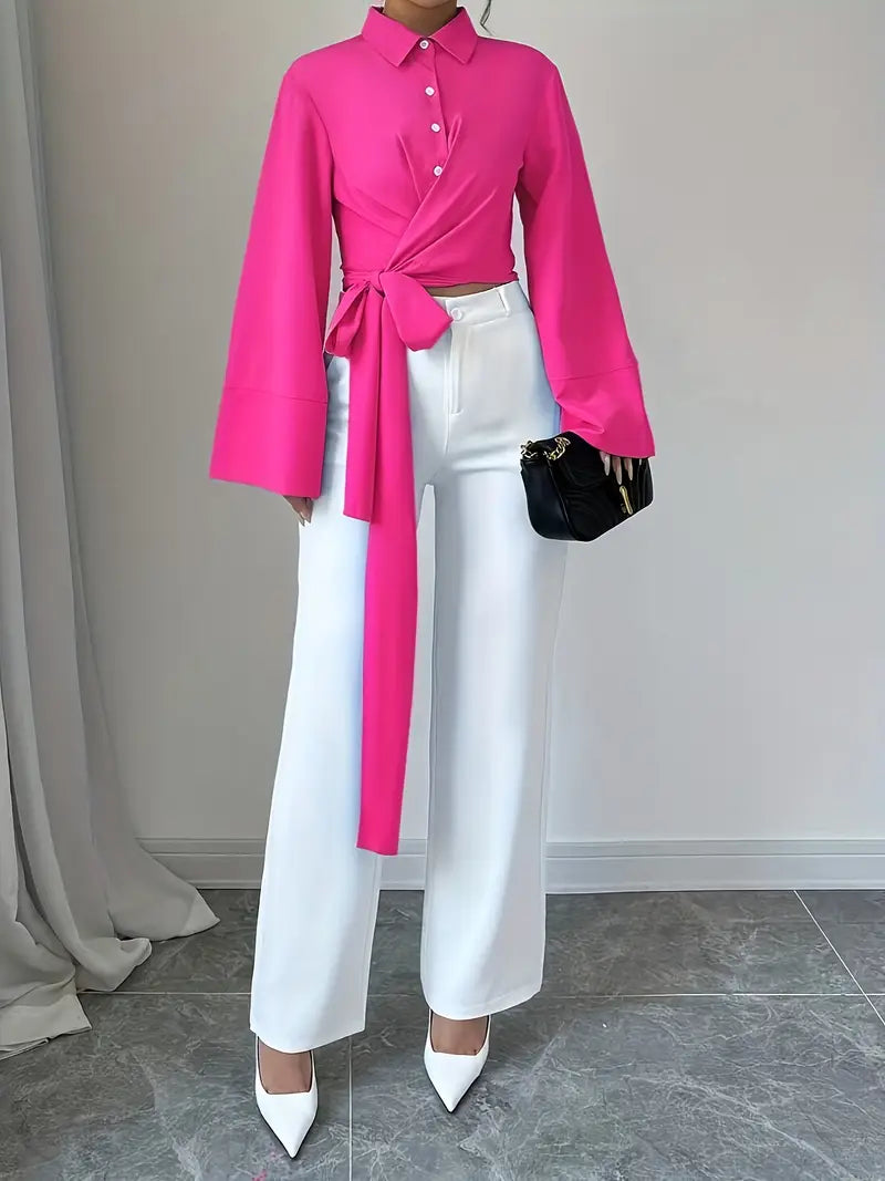 Monette – Elegant Wrap Blouse