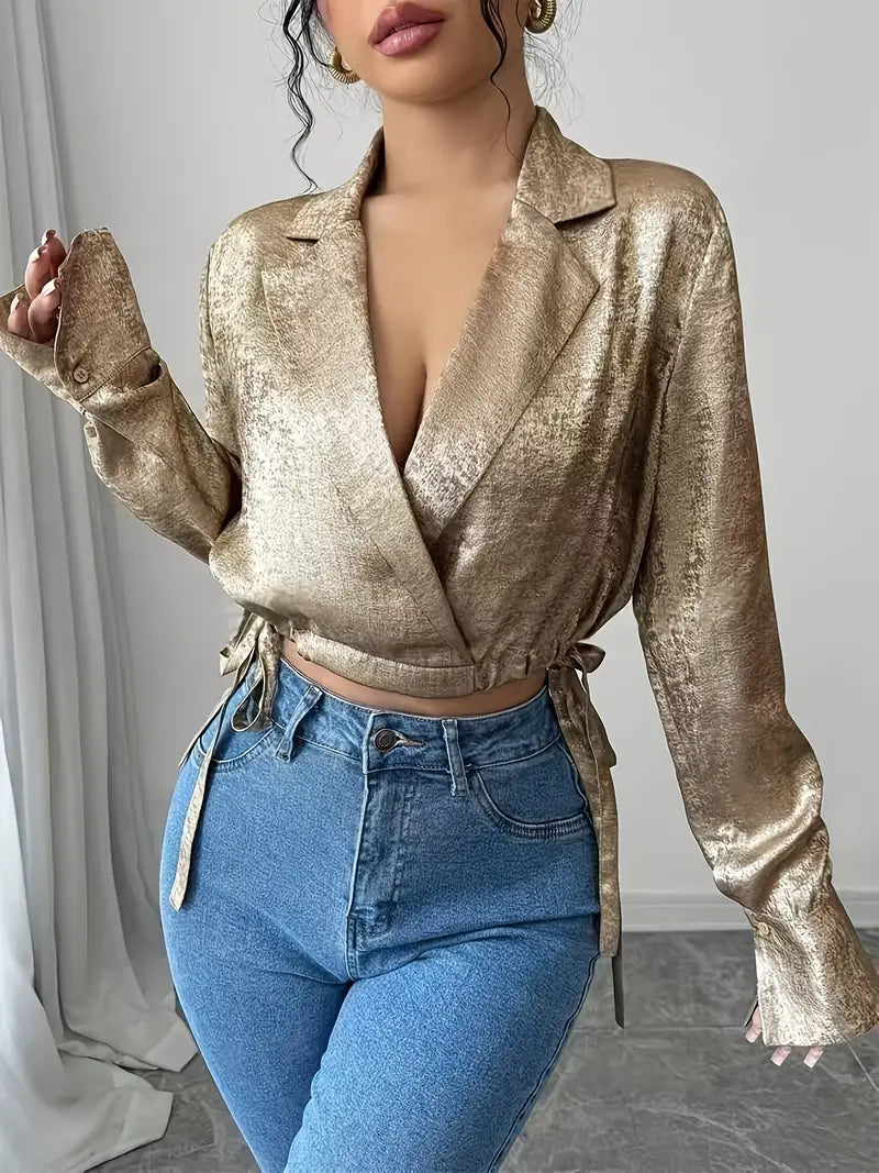 Ida – Elegant Wrap Blouse