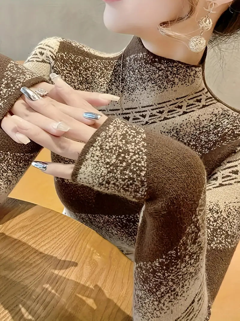 Mayla – Elegant Striped Knitted Sweater