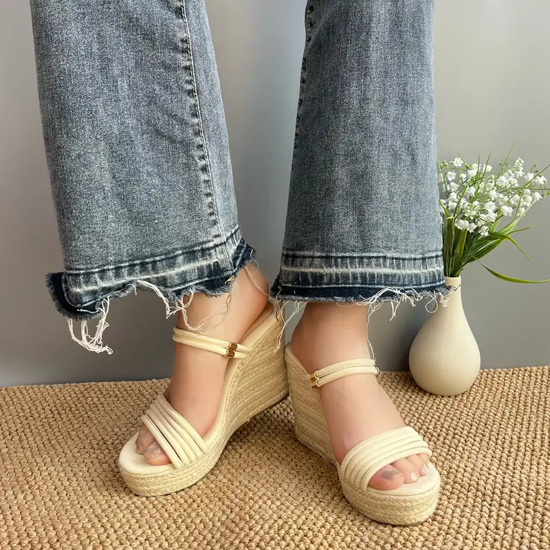 Emila – Wedge Sandals with Double Straps