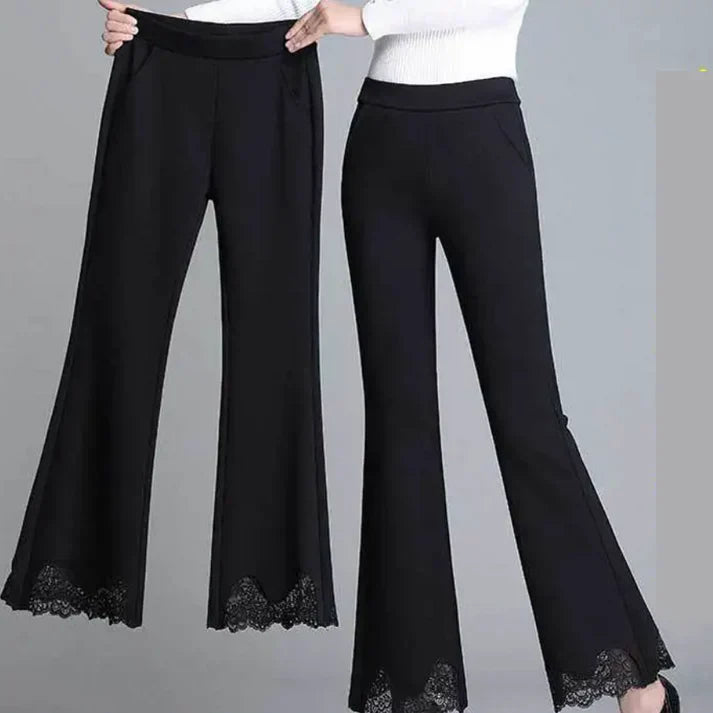 Fiore – Elegant High-waist Flared Trousers