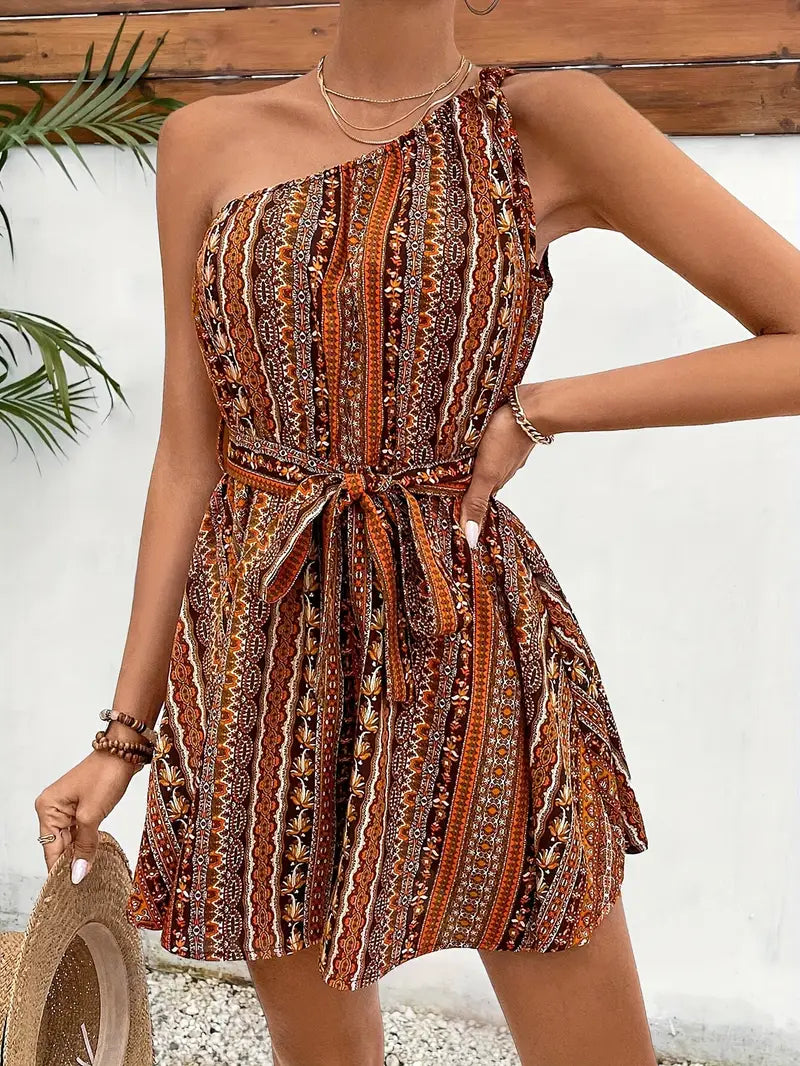 Farida – Trendy One-shoulder Romper