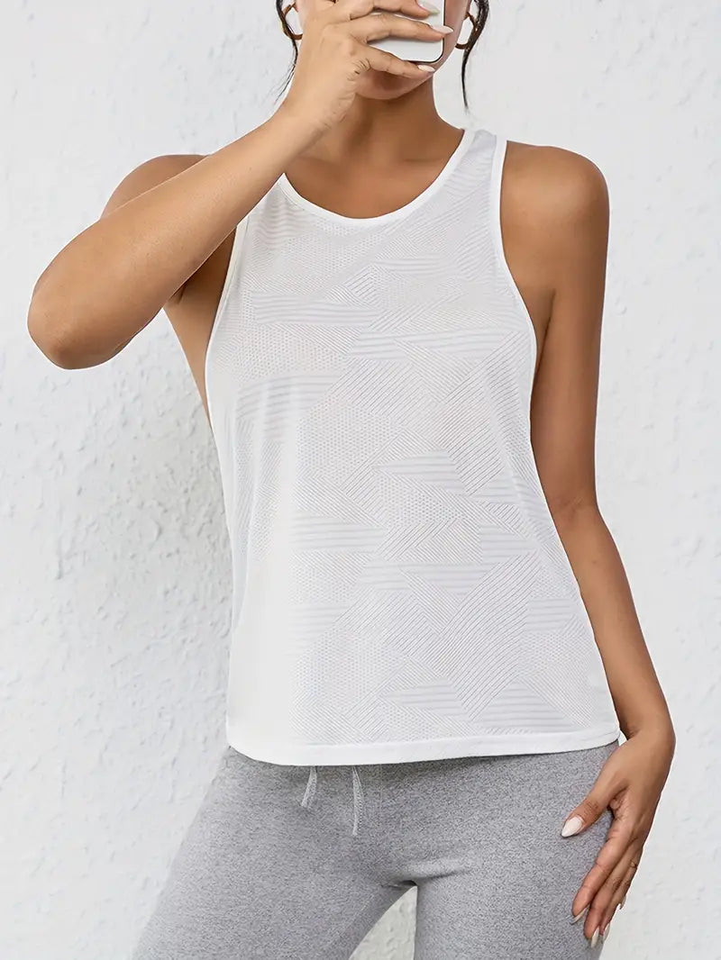 Nyxaria – Breathable Open-Back Racerback Tank Top