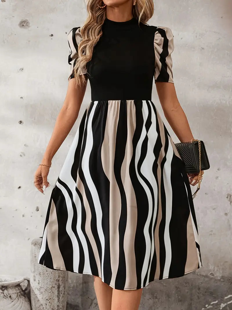 Sable – Elegant Dress with Puff Sleeves