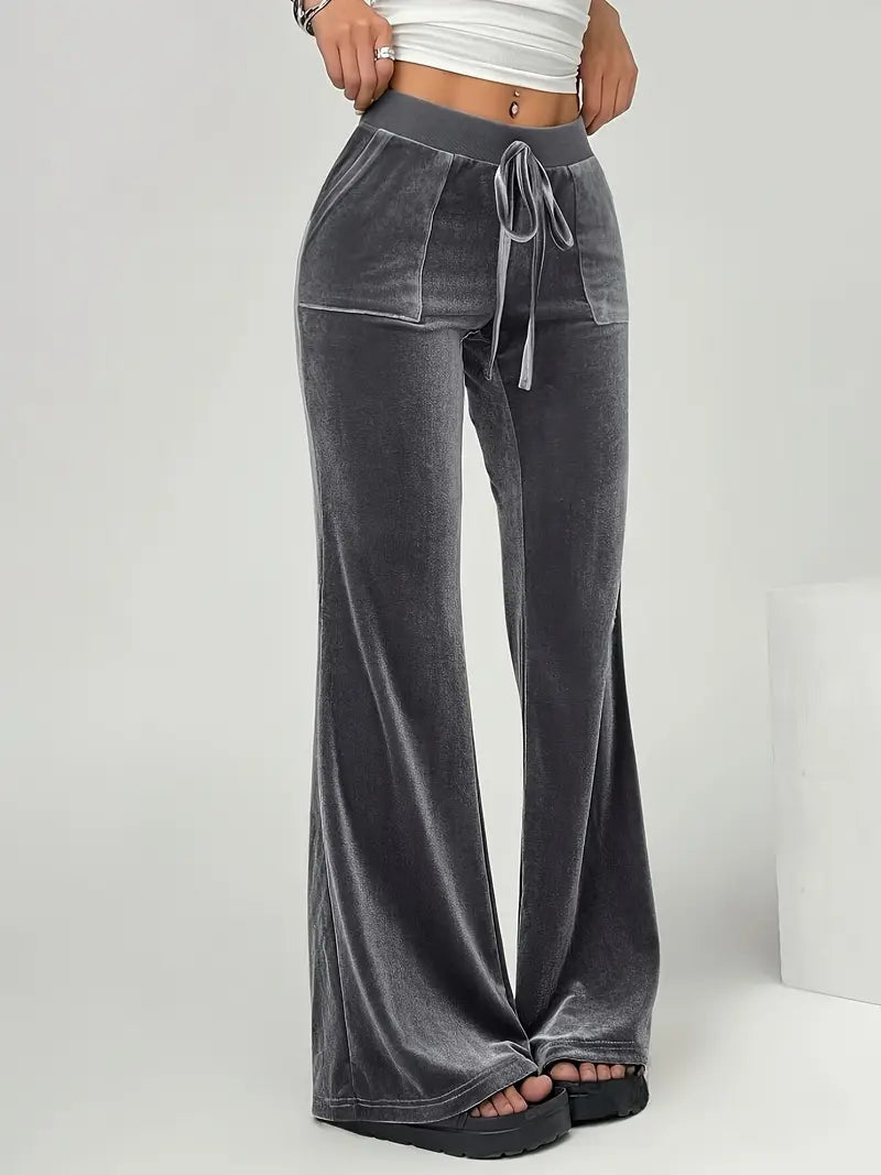 Ophirra – High-quality Velvet Flared Trousers