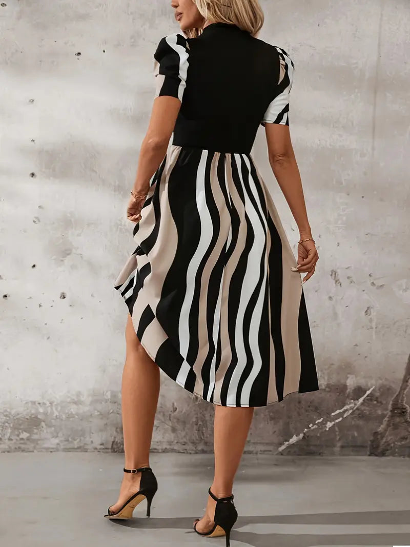 Sable – Elegant Dress with Puff Sleeves