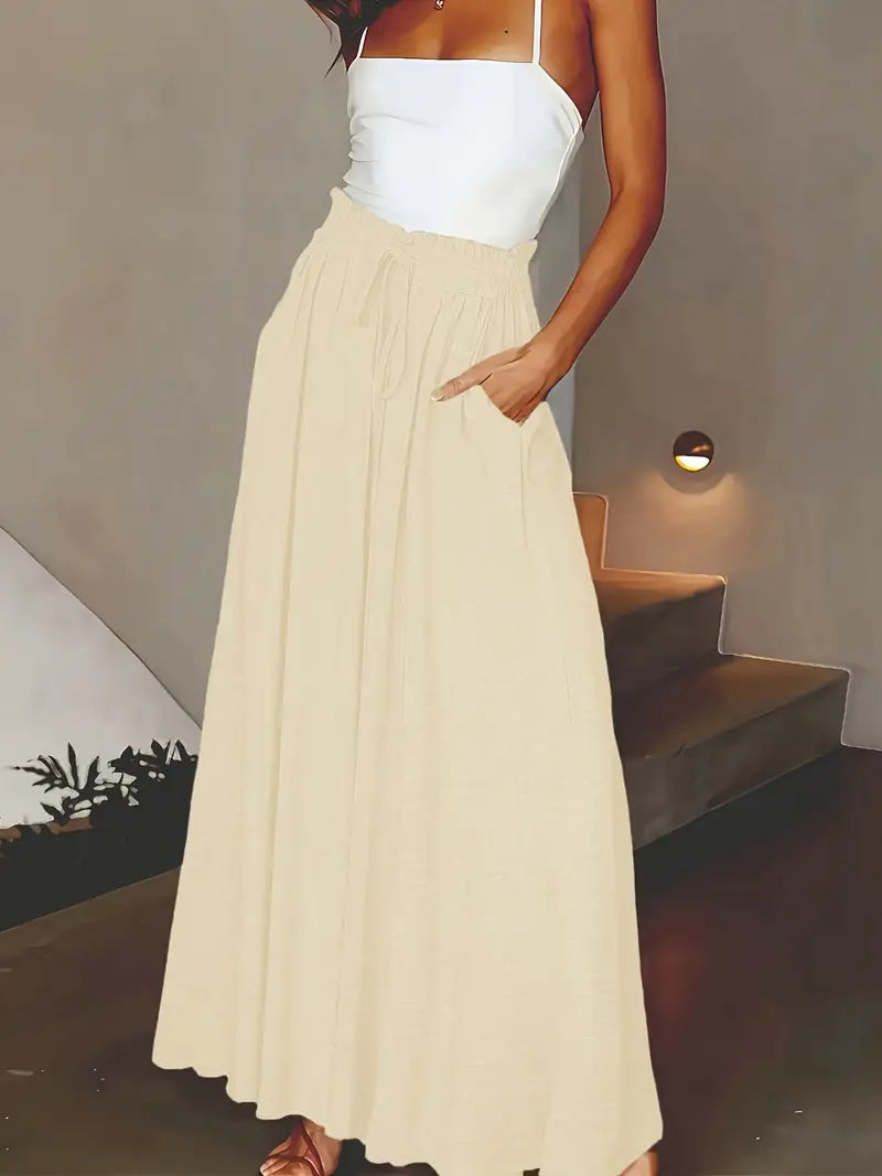Jewel – High Waist Wide Leg Maxi Palazzo Pants