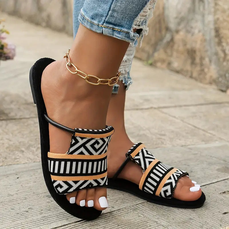 Mortivienne – Boho Sandals with Woven Strap