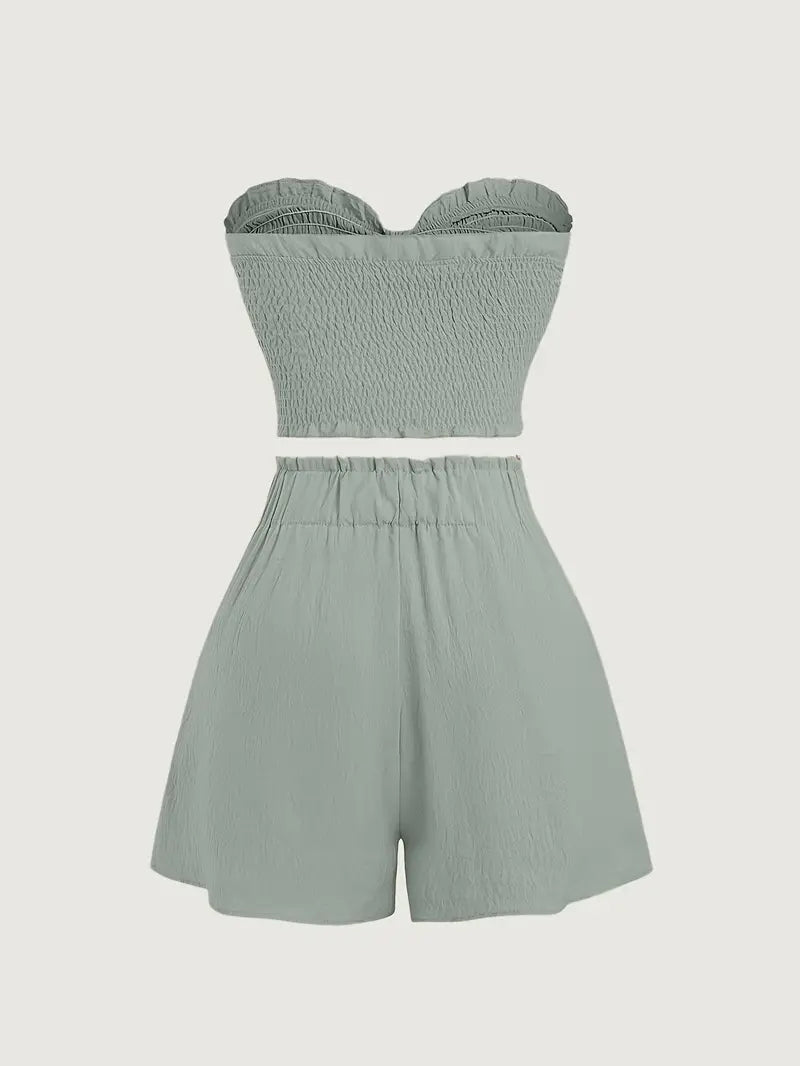 Ivigail – Structured Bandeau Set with Bow