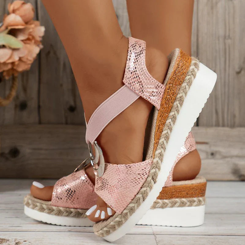Lysha – Elegant Wedge Sandals
