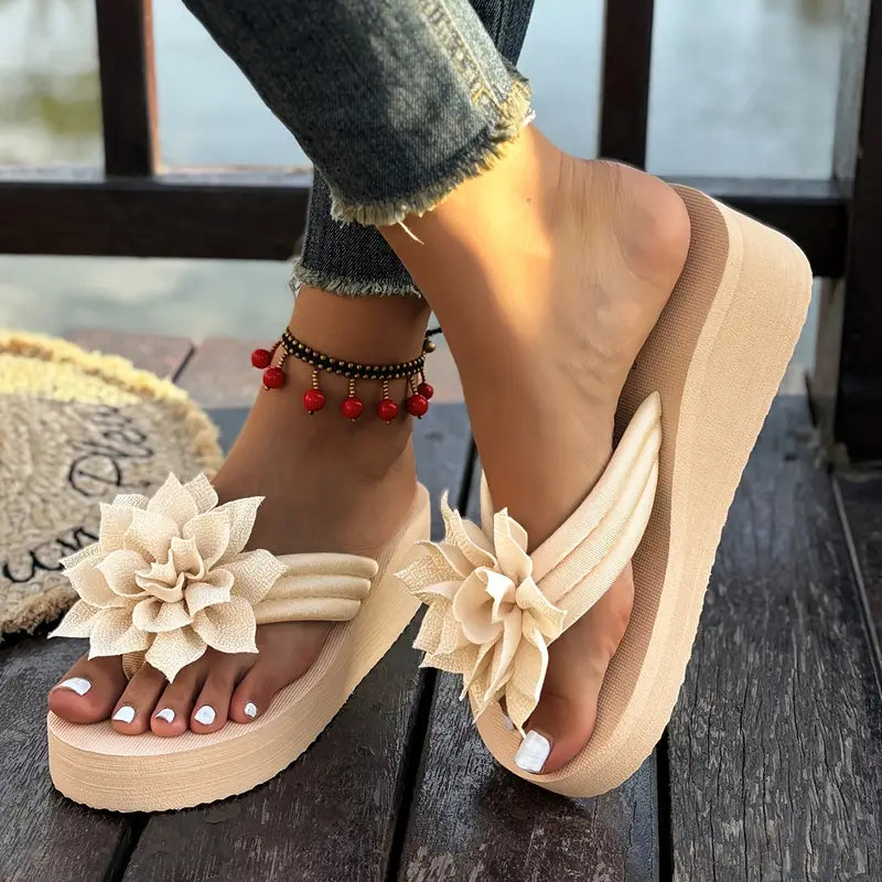 Petra - Charming Wedge Flip-Flops