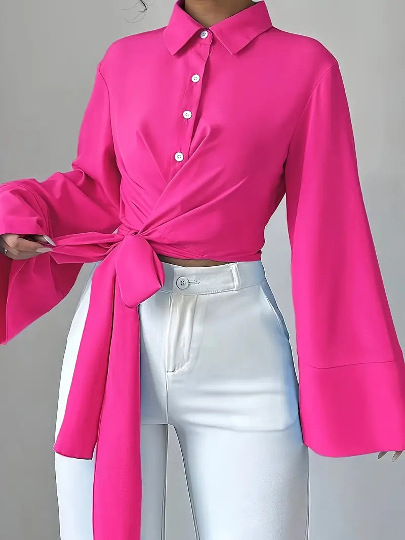 Monette – Elegant Wrap Blouse