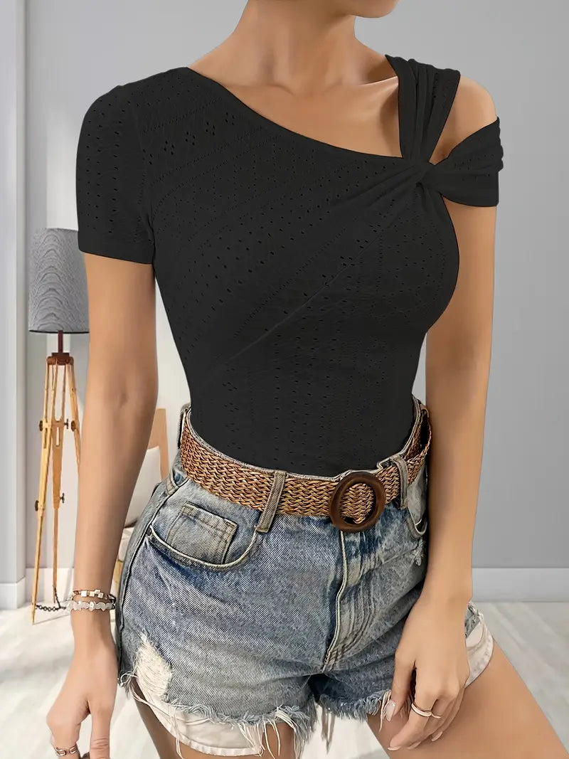 Lovis – Asymmetrisches One Shoulder Top