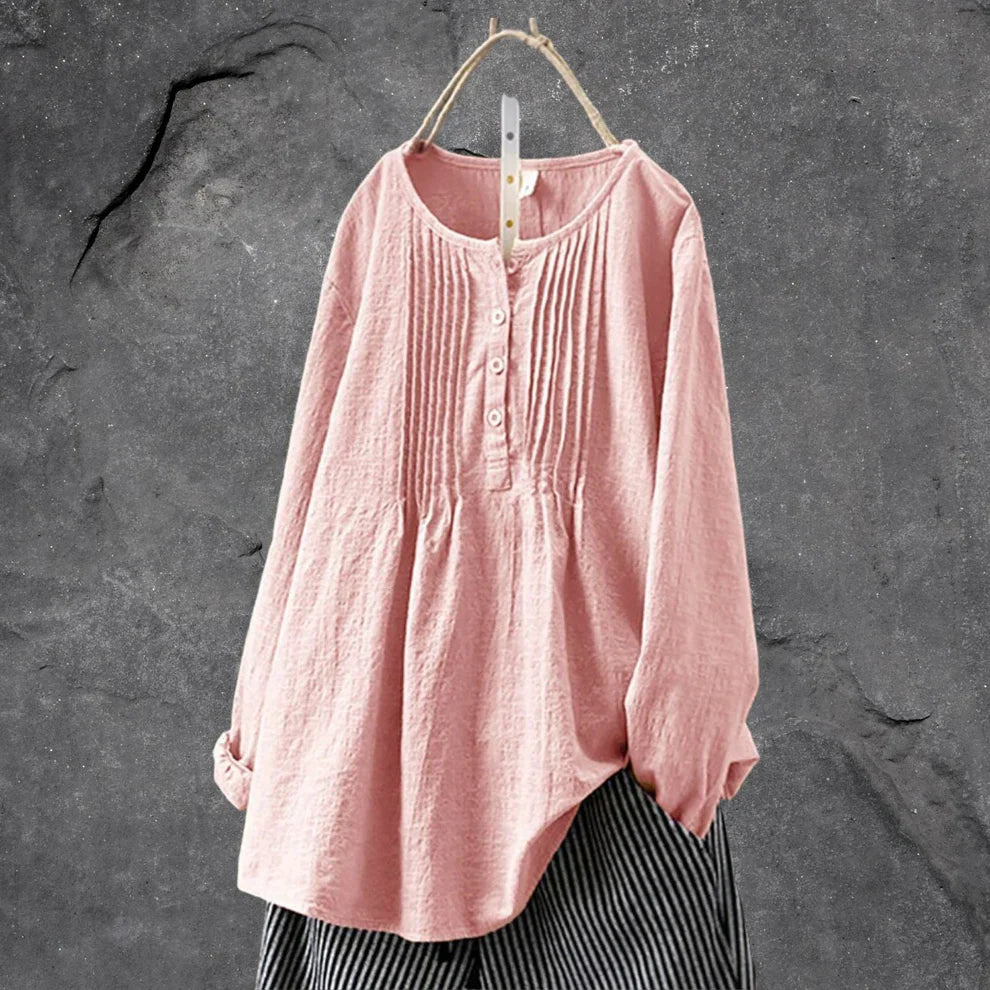 Avrica – High-quality Cotton-linen Blouse