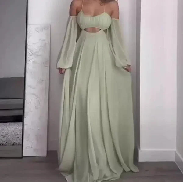 Orlaine – Charming Off-Shoulder Maxi Dress