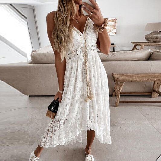 Ondira – Women's Boho Lace Maxi Dress