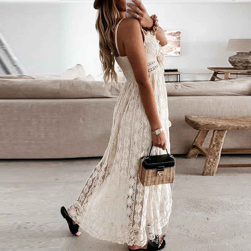 Ondira – Women's Boho Lace Maxi Dress