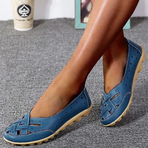 Melody – Stylish Flat Leather Shoes