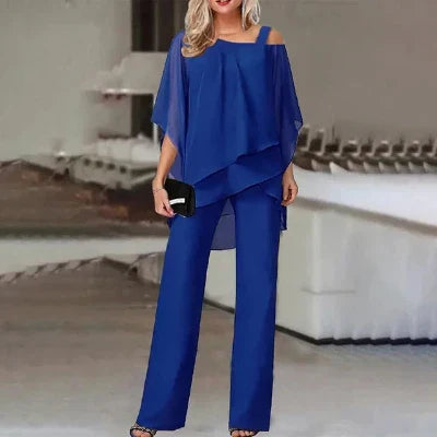 Alaine – Elegant Chiffon Two-piece Set