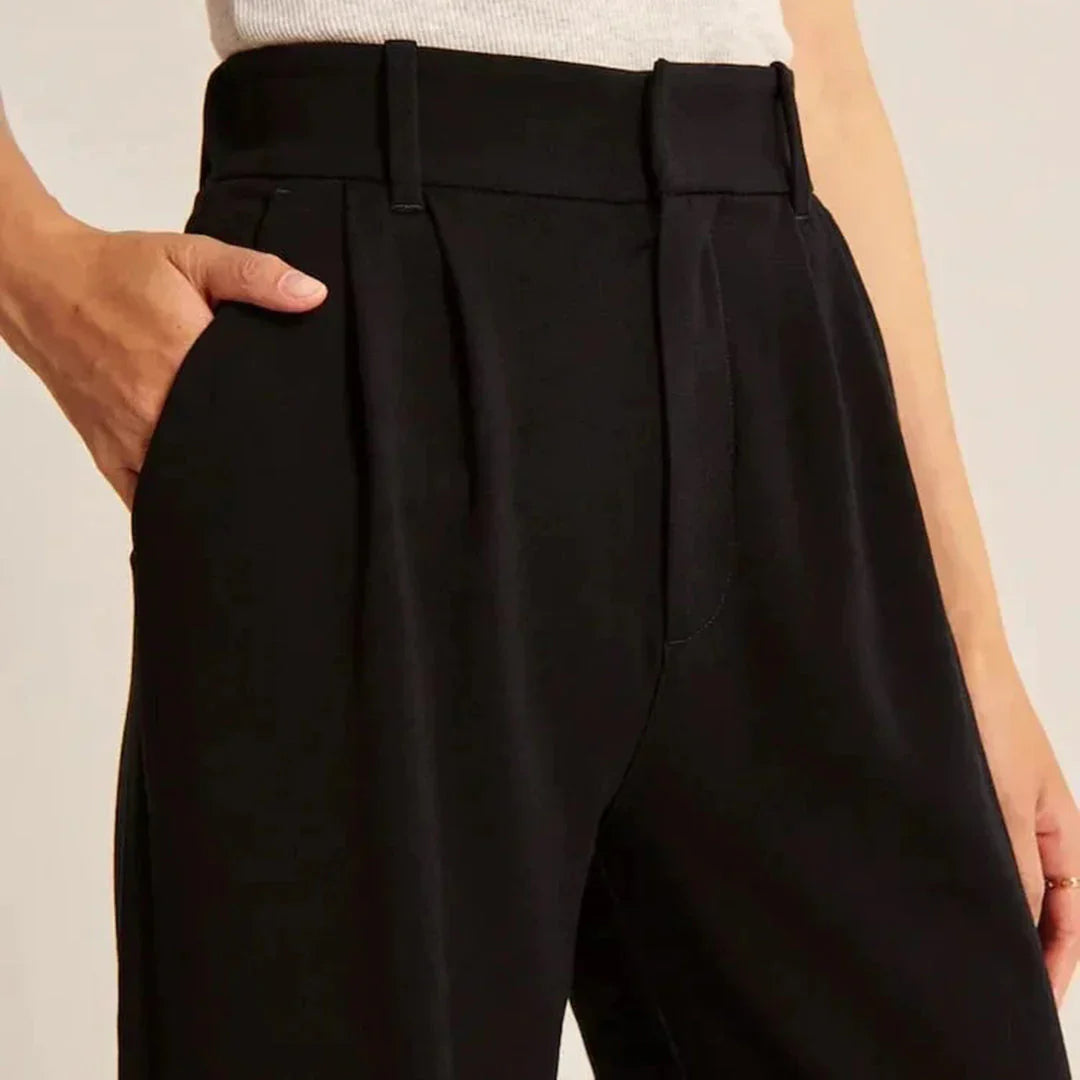 Seraphelle – Elegant High-waisted Wide-leg Trousers